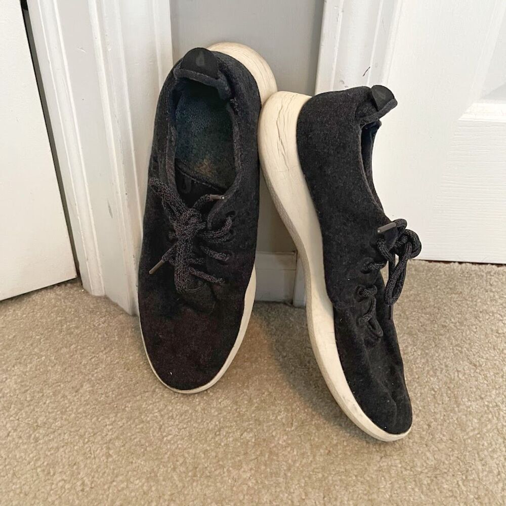 Allbirds Flawed Merino Wool 0719 NV1Knit Lace Up Lightweight Runner Sneakers